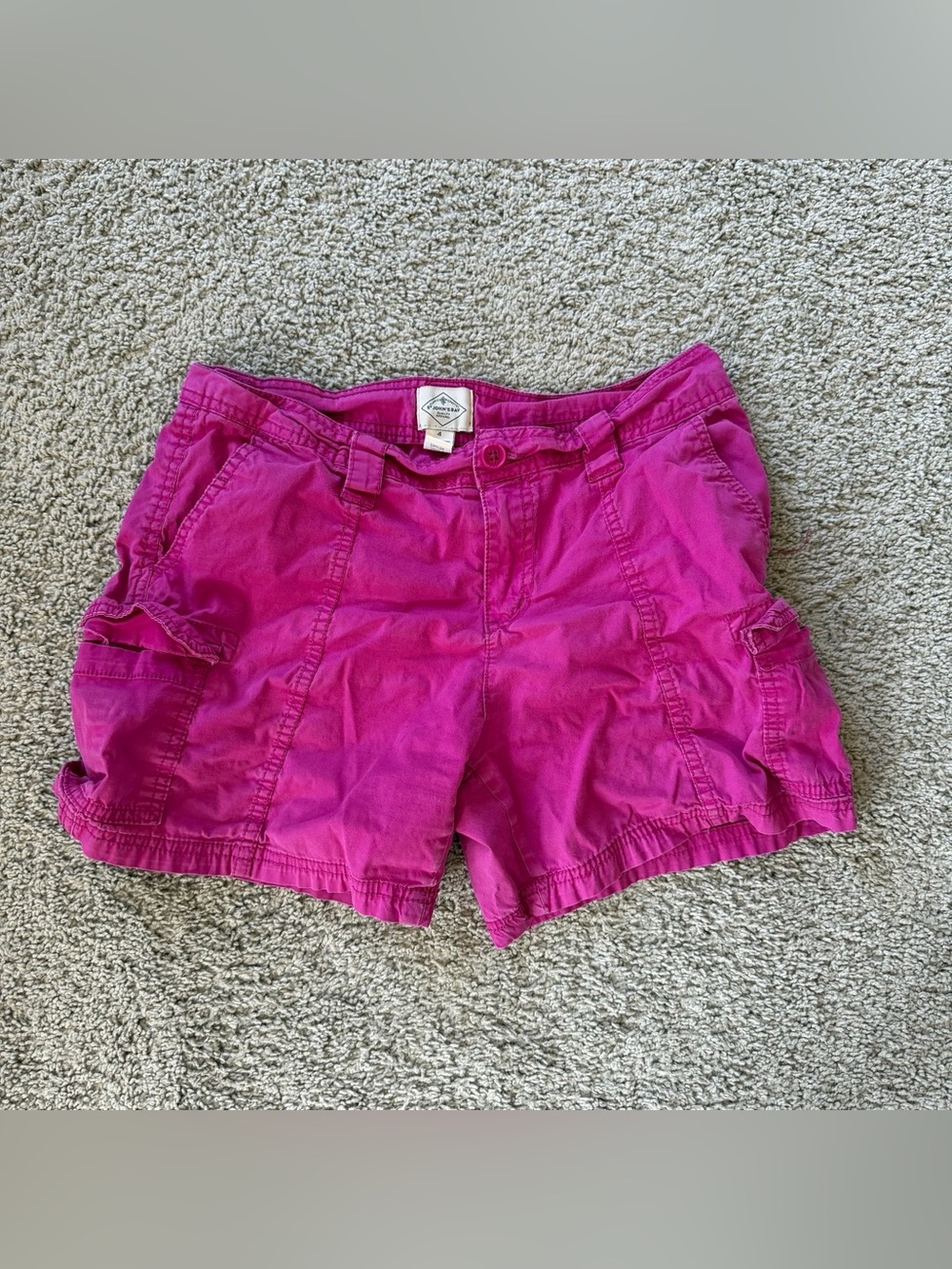 Vintage St. John's Bay Bright Pink Cargo Shorts Size 4